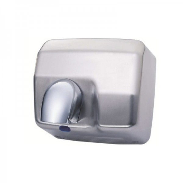 Electronic hot air hand dryer in stainless steel